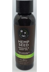 Earthly Body Hemp Seed Massage Oil 2 fl oz