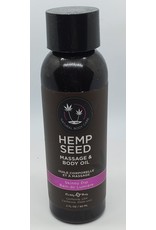 Earthly Body Hemp Seed Massage Oil 2 fl oz