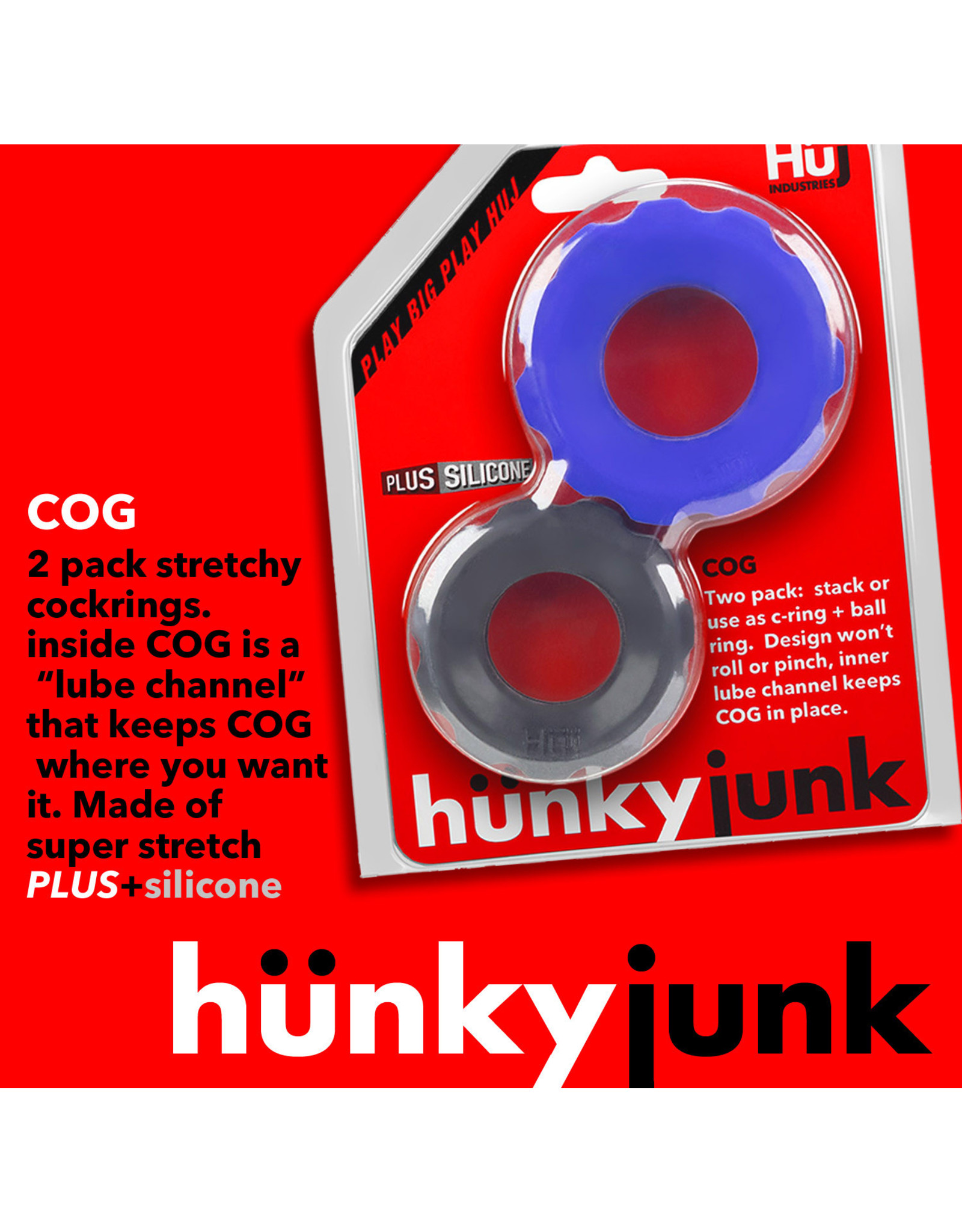 Hunkyjunk Hunkyjunk COG 2 Size Plus Silicone Cock Ring
