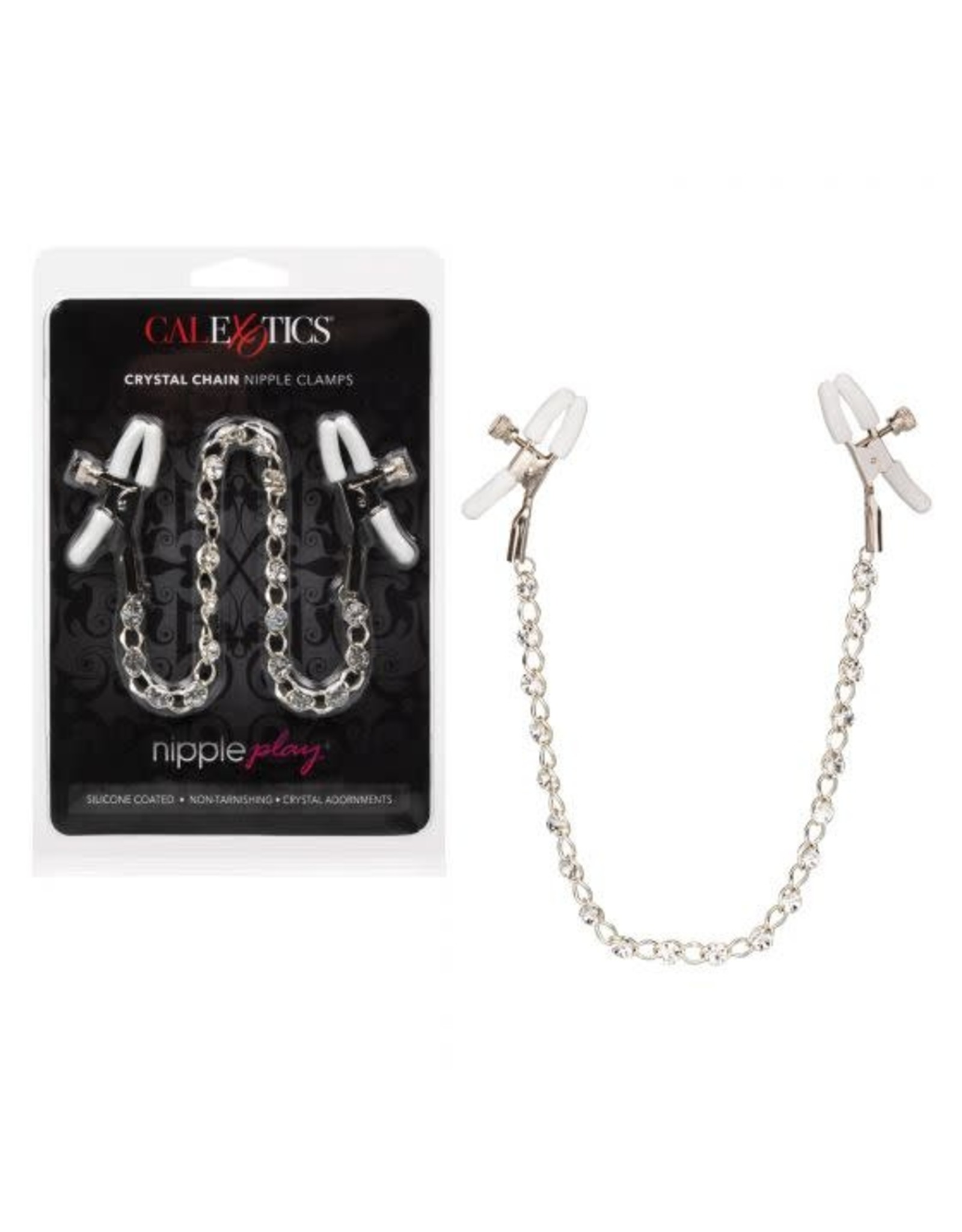 Calexotics Nipple Play Crystal Chain Nipple Clamps