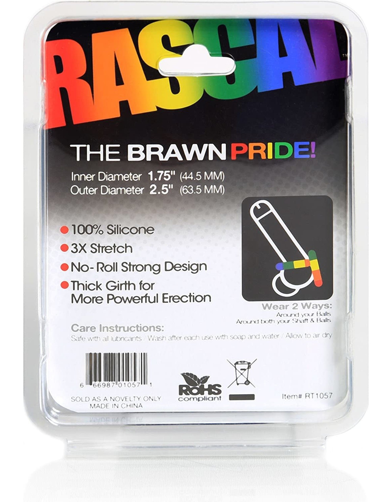 Rascal Rascal Brawn Pride Silicone Cock Ring 3x Stretcher