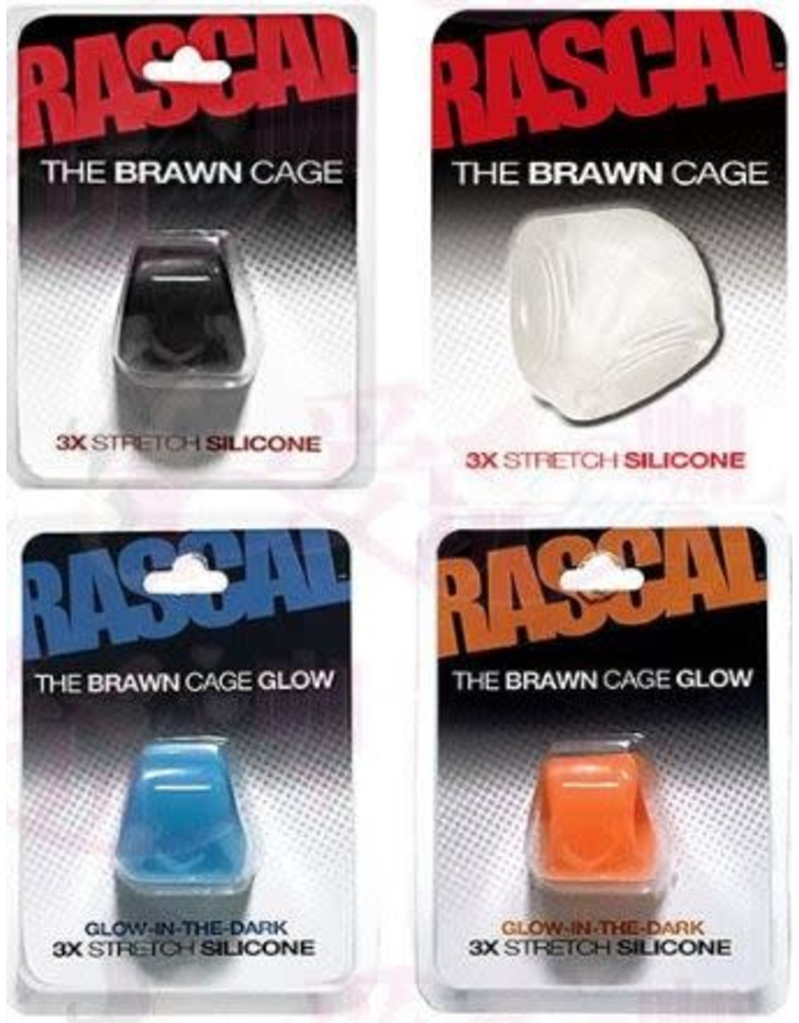 Rascal Brawn Pride Silicone Cock Ring 3x Stretcher - GET BOOKED