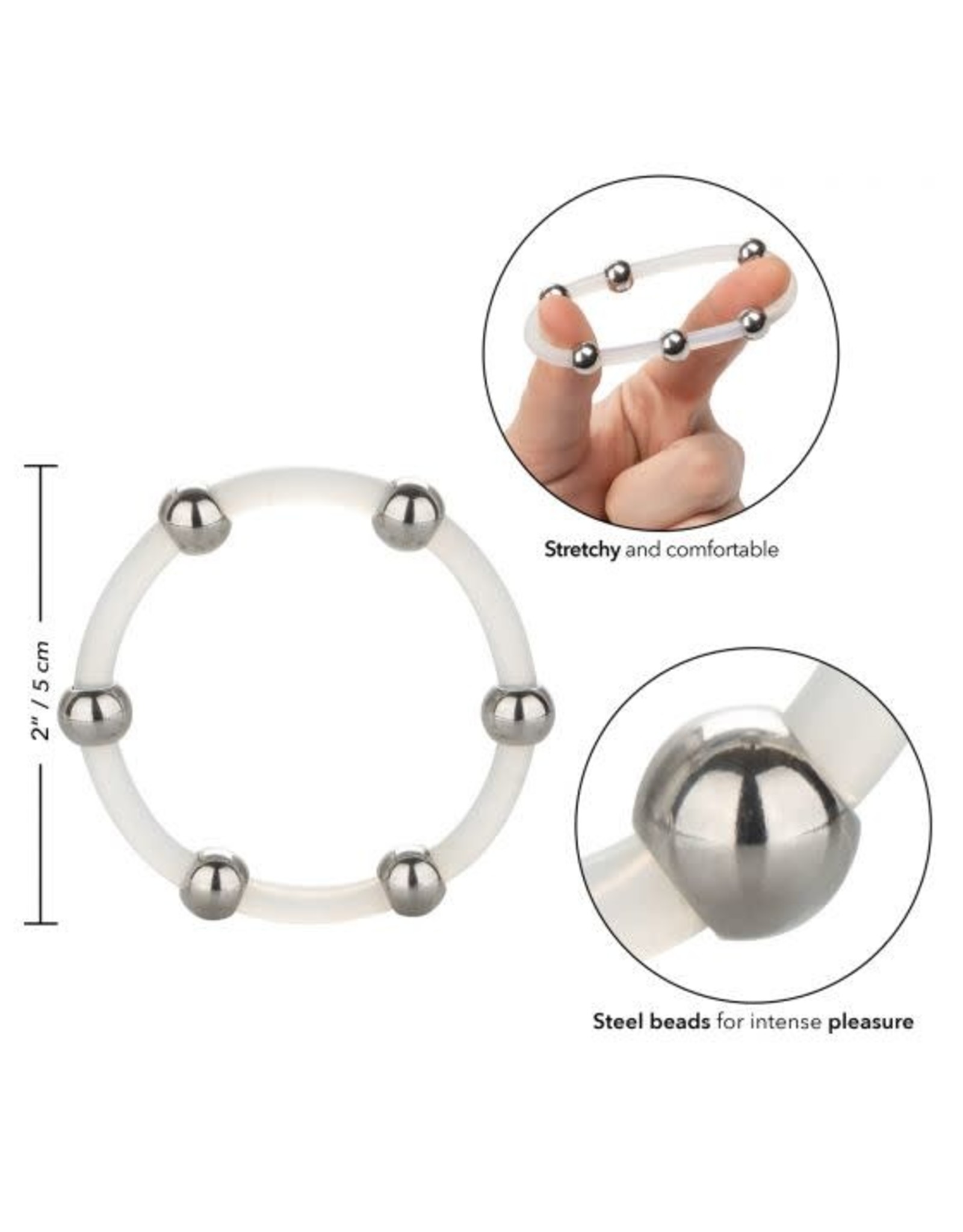 Calexotics Steel Beaded Silicone Ring