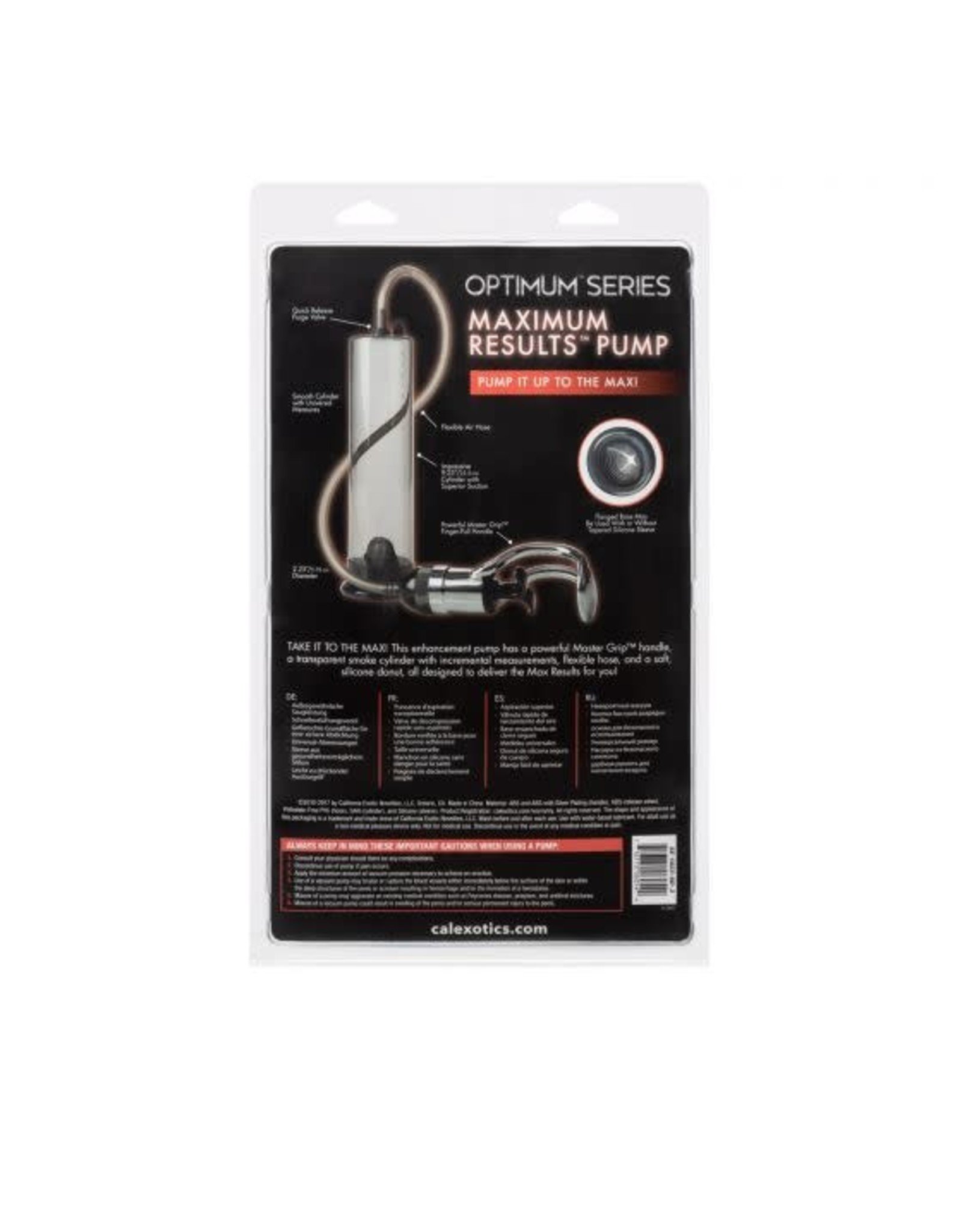 Calexotics Optimum Series Maximum Results Pump