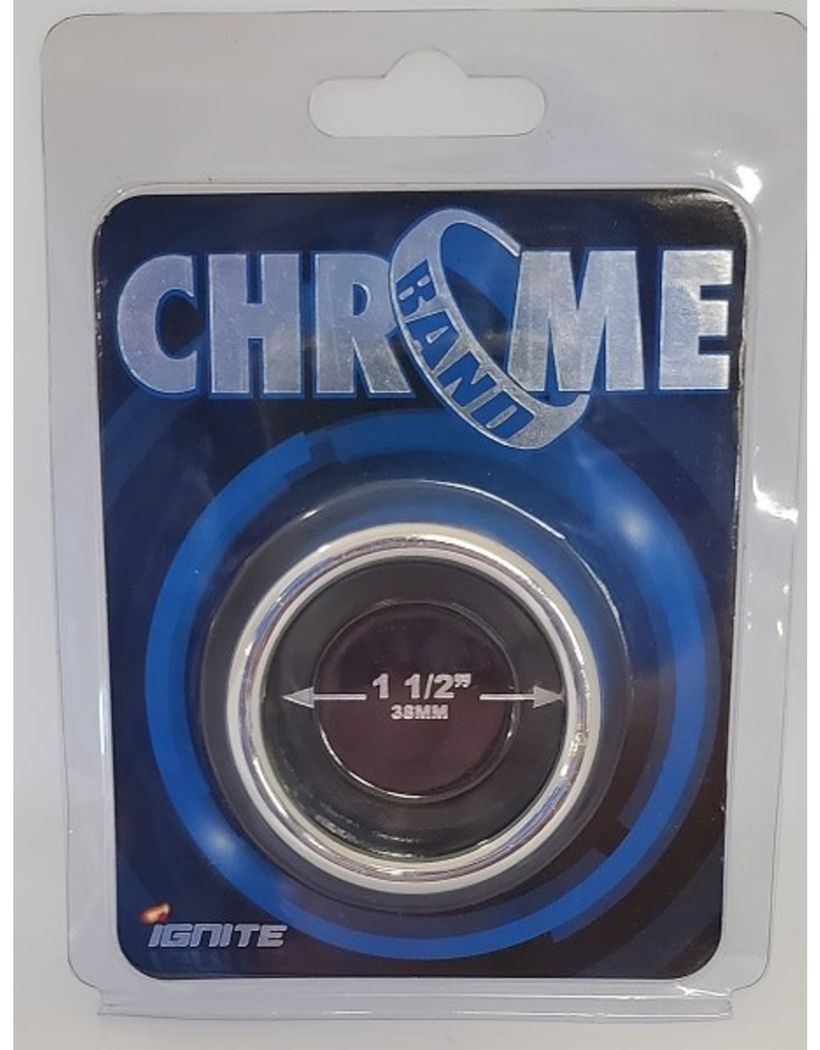 SI Chrome Band Cock Ring  1.5''  (38 mm)
