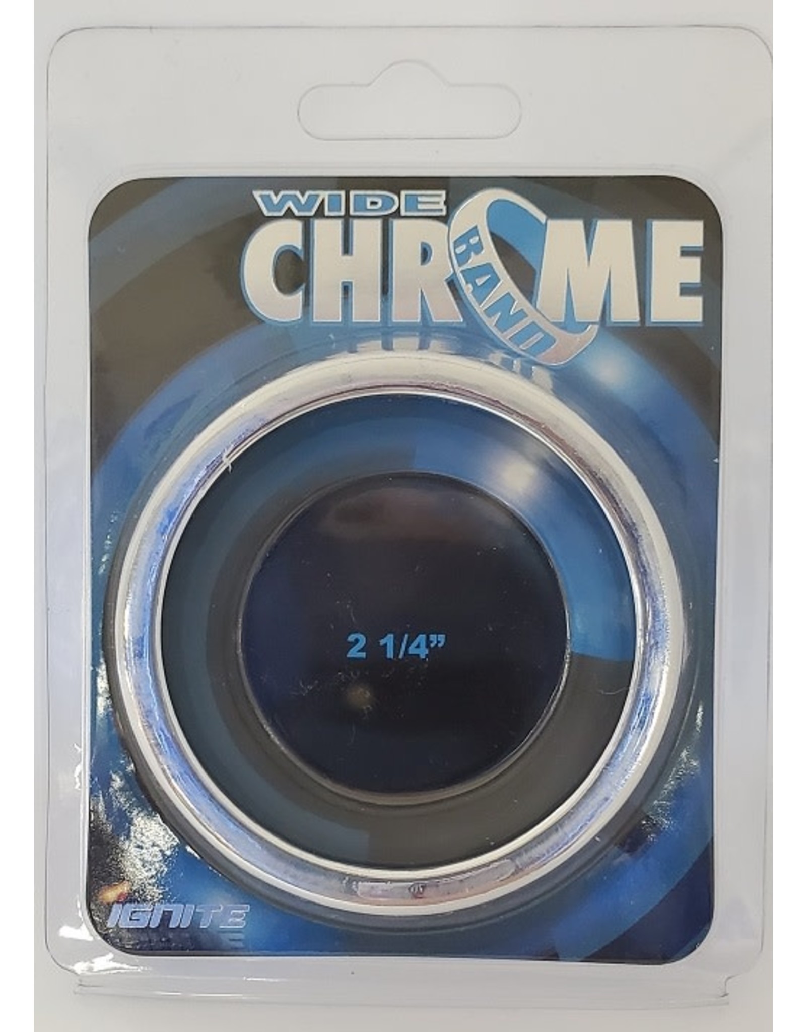 SI Wide Chrome Band Cock Ring 2.25" (57mm)