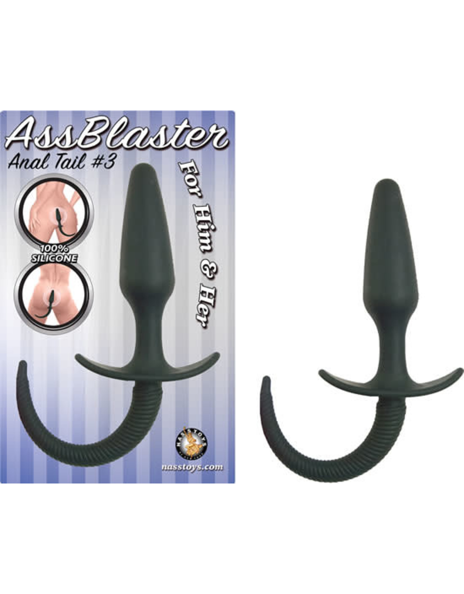 Nasstoys Ass Blaster Anal Tail Plug 3 in Black