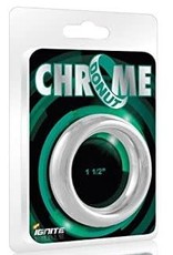 SI Chrome Donut Cock Ring 1.5" (38mm)