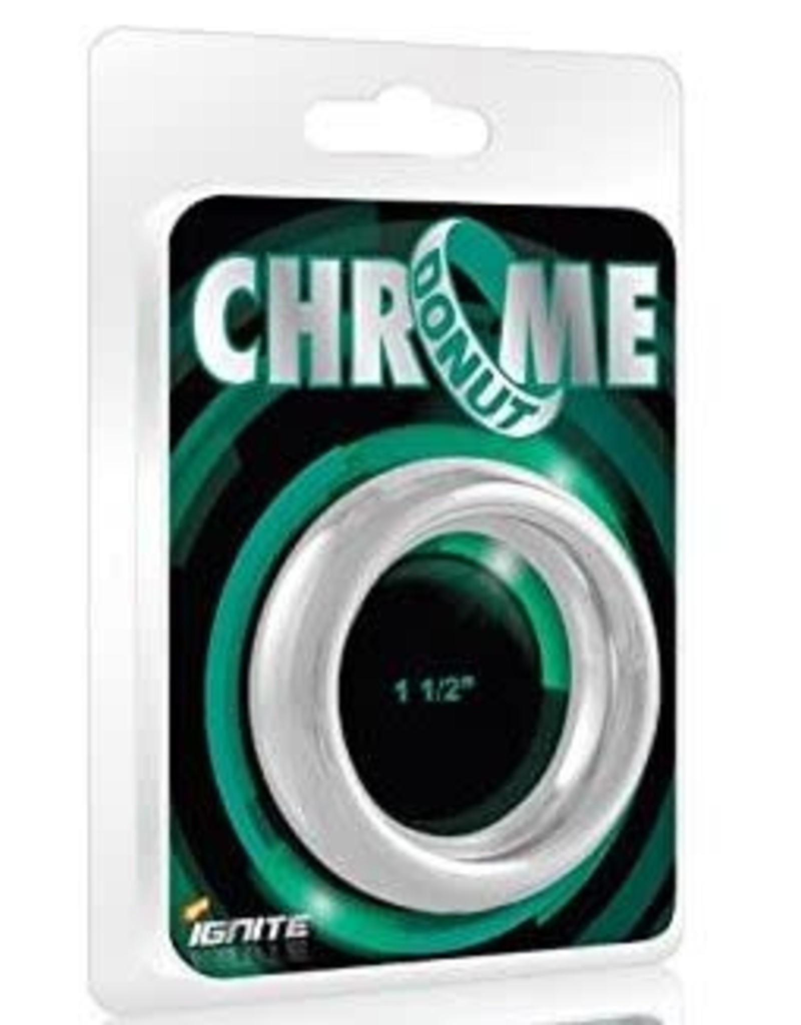 SI Chrome Donut Cock Ring 1.5" (38mm)