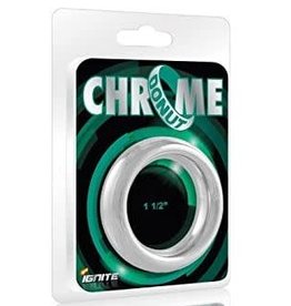 SI Chrome Donut Cock Ring 1.5" (38mm)