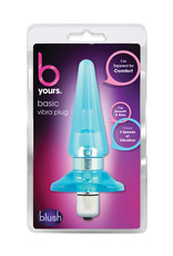 Blush Blush B Yours Basic Vibro Plug - Blue