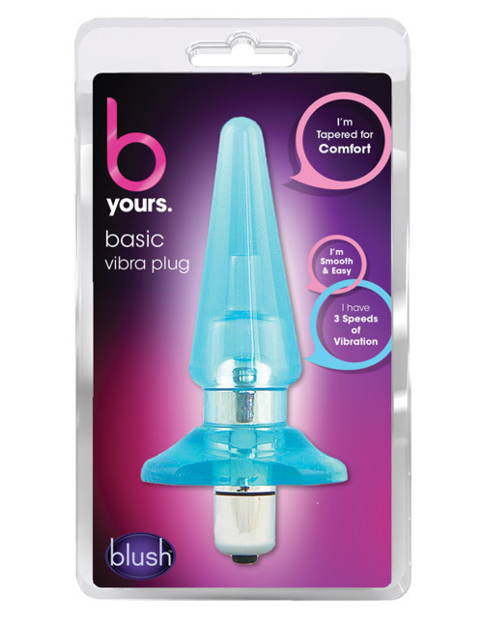 Blush Blush B Yours Basic Vibro Plug - Blue