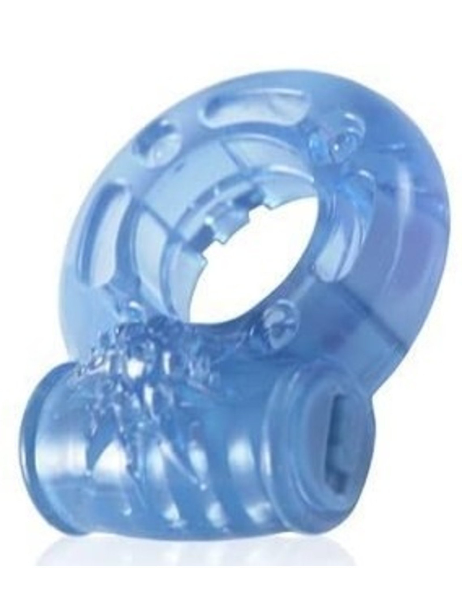 Blush Blush Stay Hard Vibrating Reusable Cock Ring - Blue