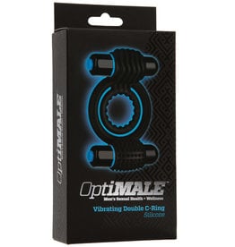 Optimale Optimale Vibrating Double Cock Ring Black