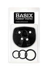 Pipedream Basix Rubber Works Universal Harness Plus Size - Black