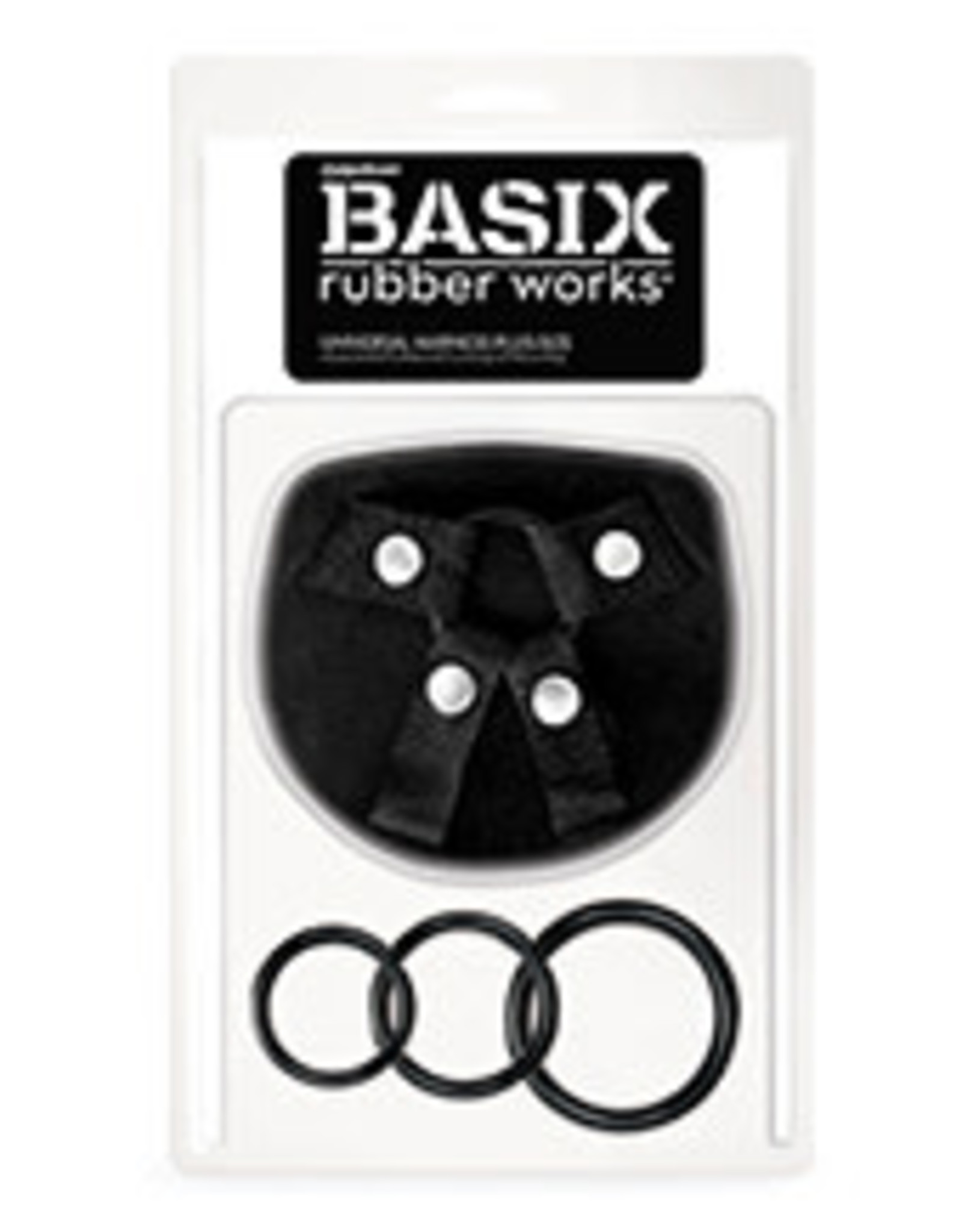 Pipedream Basix Rubber Works Universal Harness Plus Size - Black