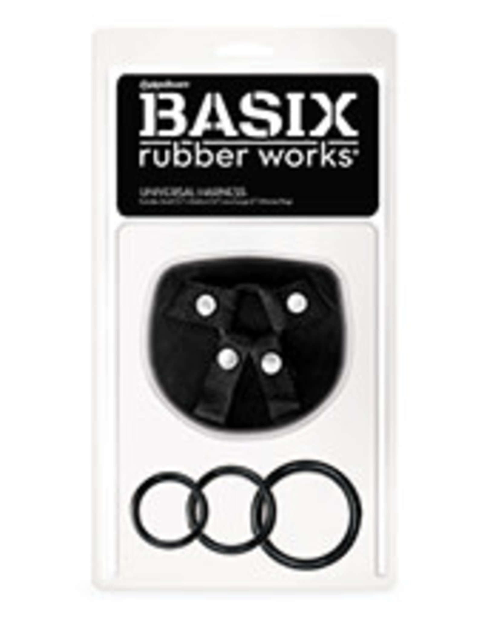 Pipedream Basix Rubber Works Universal Harness - Black