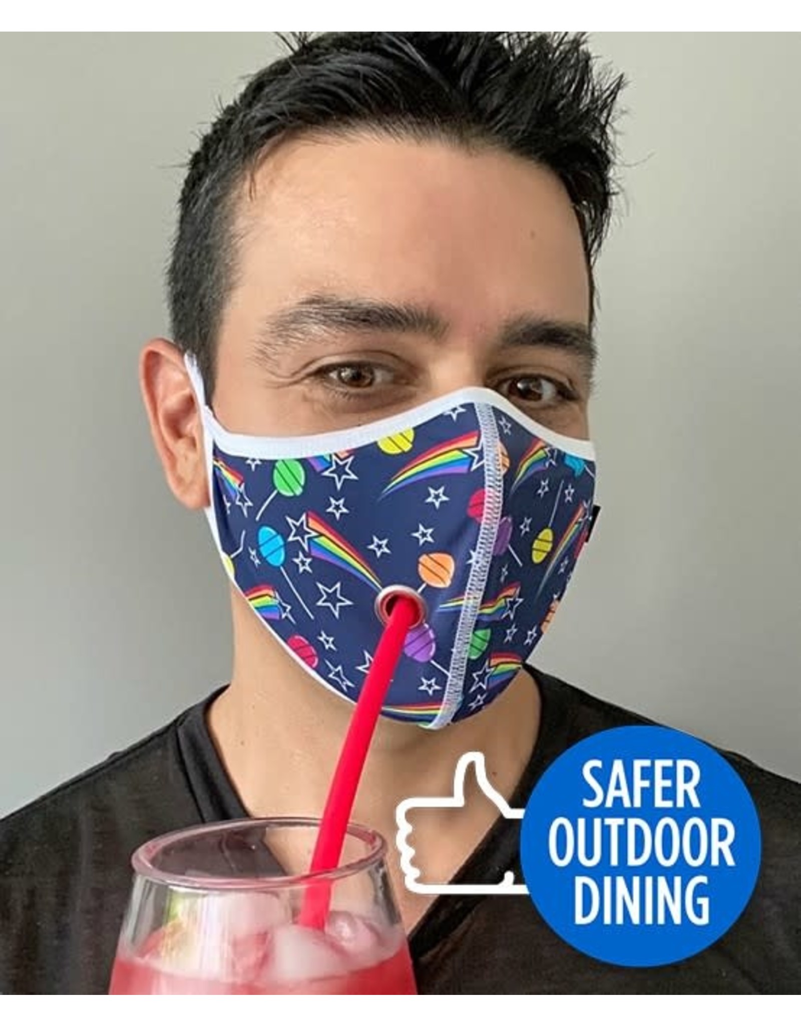 Andrew Christian Andrew Christian Safer Outdoor Dining Lollipop Mask