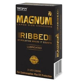 Trojan Trojan Magnum Ribbed 12 pack 1164215