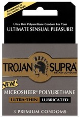 Trojan Trojan Supra Bareskin Non Latex Polyurethane 3 Pk