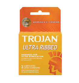Trojan Trojan Ultra Ribbed 3 pack