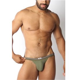 CellBlock13 CELLBLOCK13 Tight End Swimmer Jock - Army Green