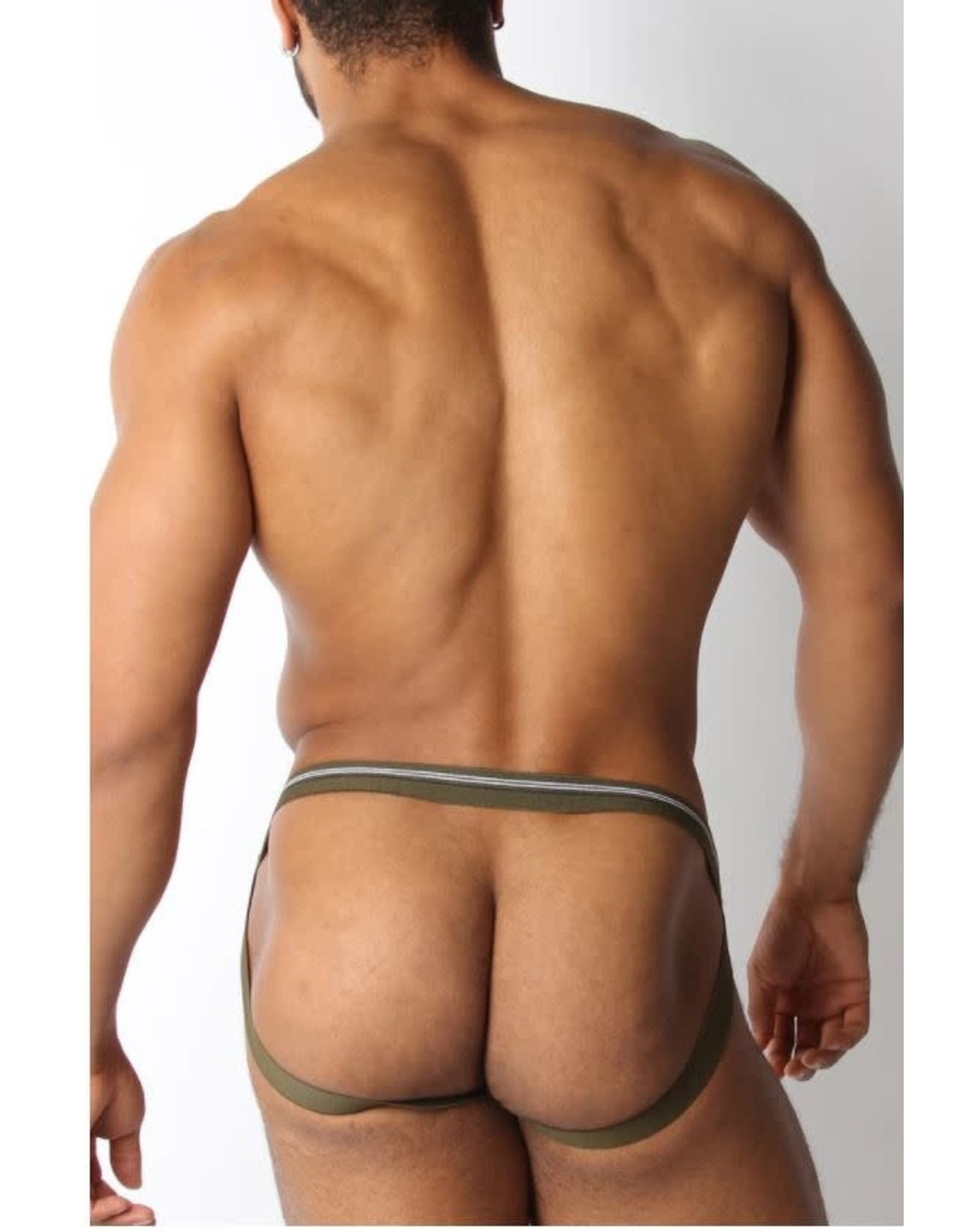 CellBlock13 CELLBLOCK13 Tight End Swimmer Jock - Army Green