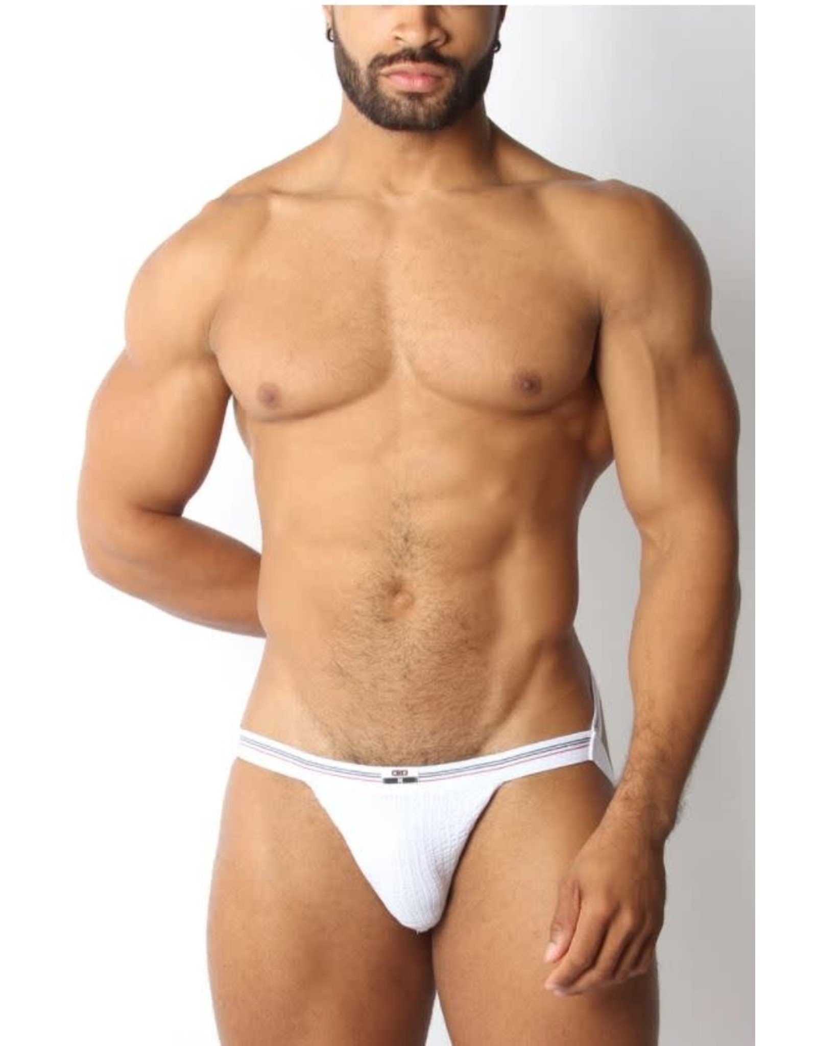 CellBlock13 CELLBLOCK13 Tight End Swimmer Jock - White