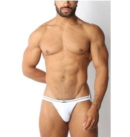 CellBlock13 CELLBLOCK13 Tight End Swimmer Jock - White