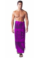 1 World Sarong TATTOO MENS FRINGELESS SARONG