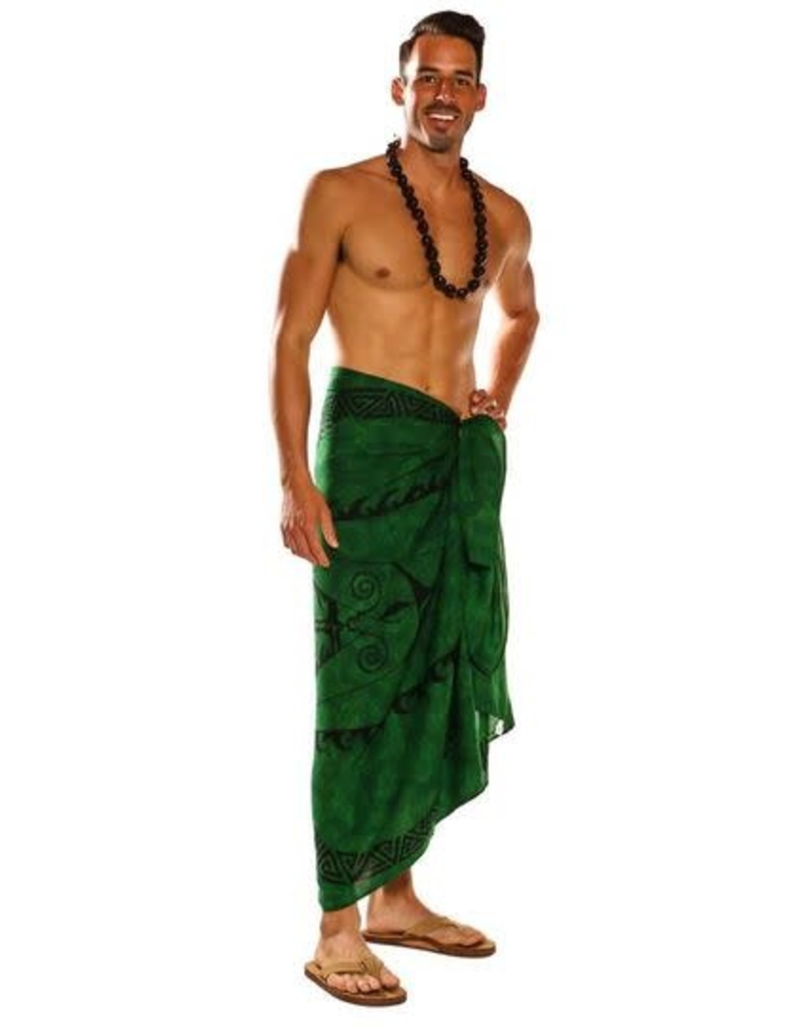 1 World Sarong TATTOO MENS FRINGELESS SARONG