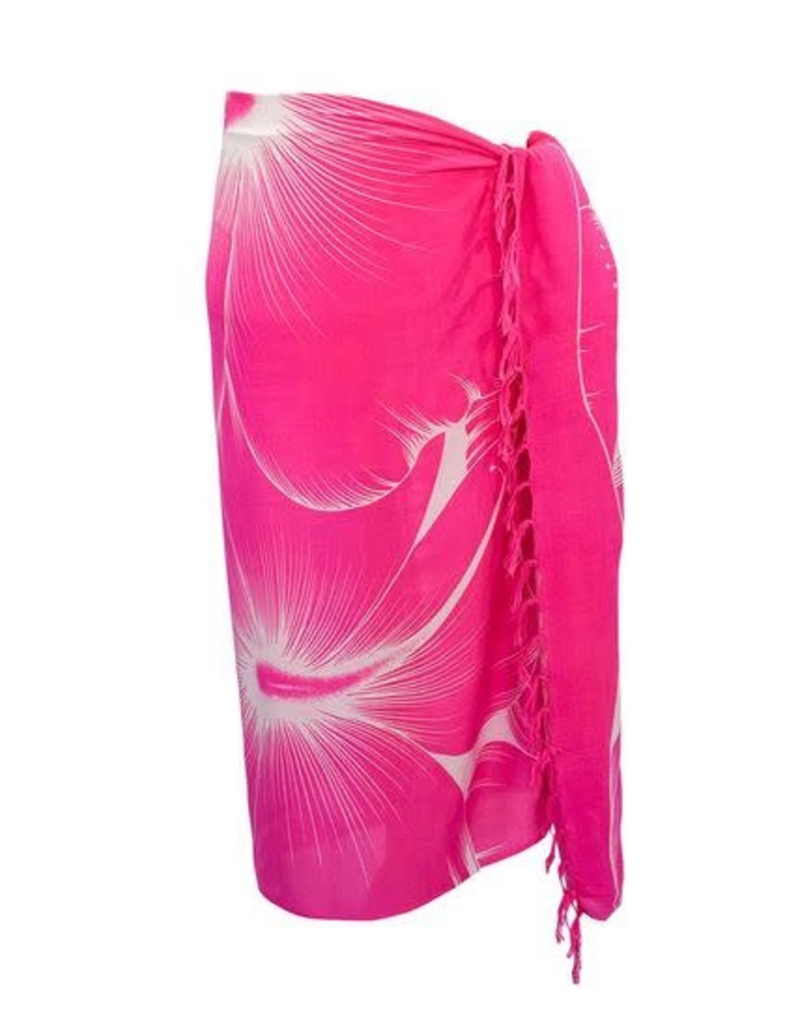 1 World Sarong MENS HIBISCUS HALF/MINI COVER-UP SARONG