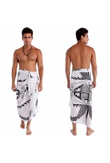 1 World Sarong TATTOO MENS FRINGELESS SARONG