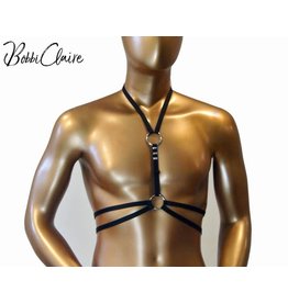 Bobbi Claire Double Strap Black Harness