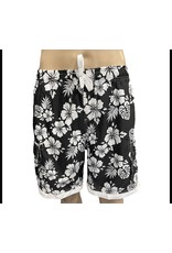 Exist Black Hibiscus Board Shorts