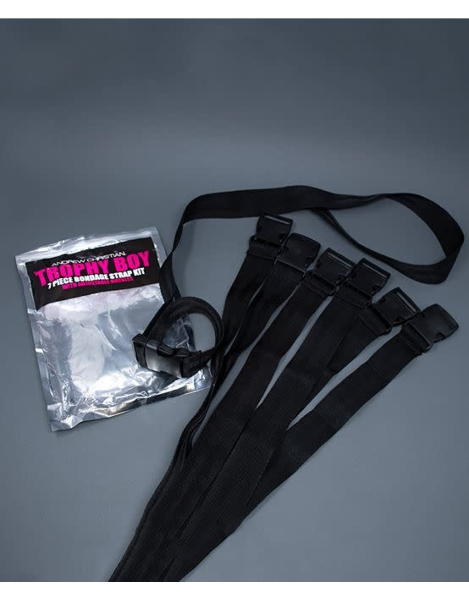 Trophy Boy Trophy Boy 7-Piece Bondage Strap  Kit w/ Adjustable Buckles