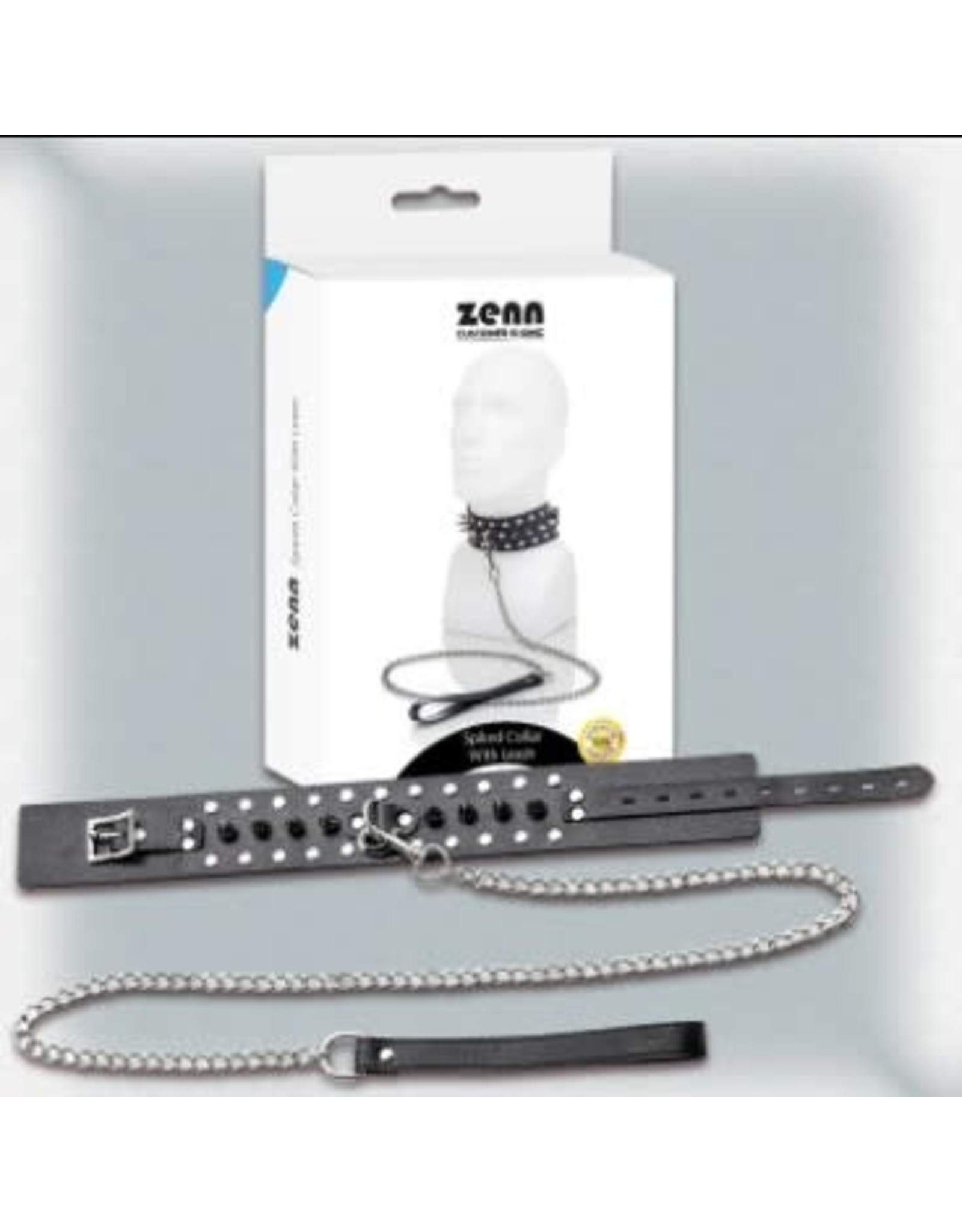 Zenn Zenn Spiked Collar with Leash