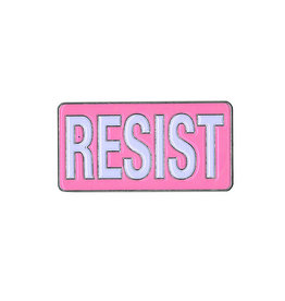 Yujean Yujean Pink RESIST Enamel Pins E1006