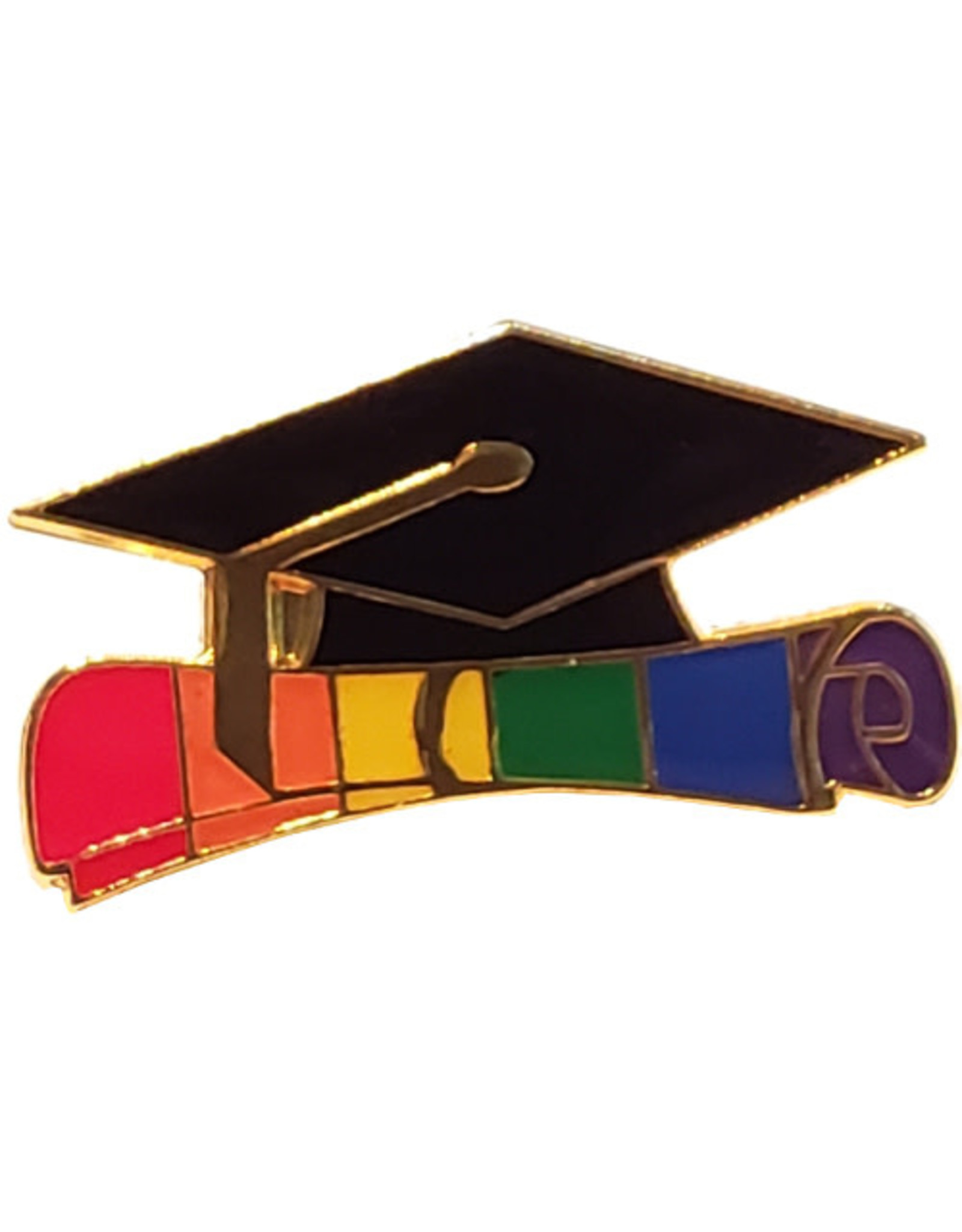 Rainbow Graduation Pins