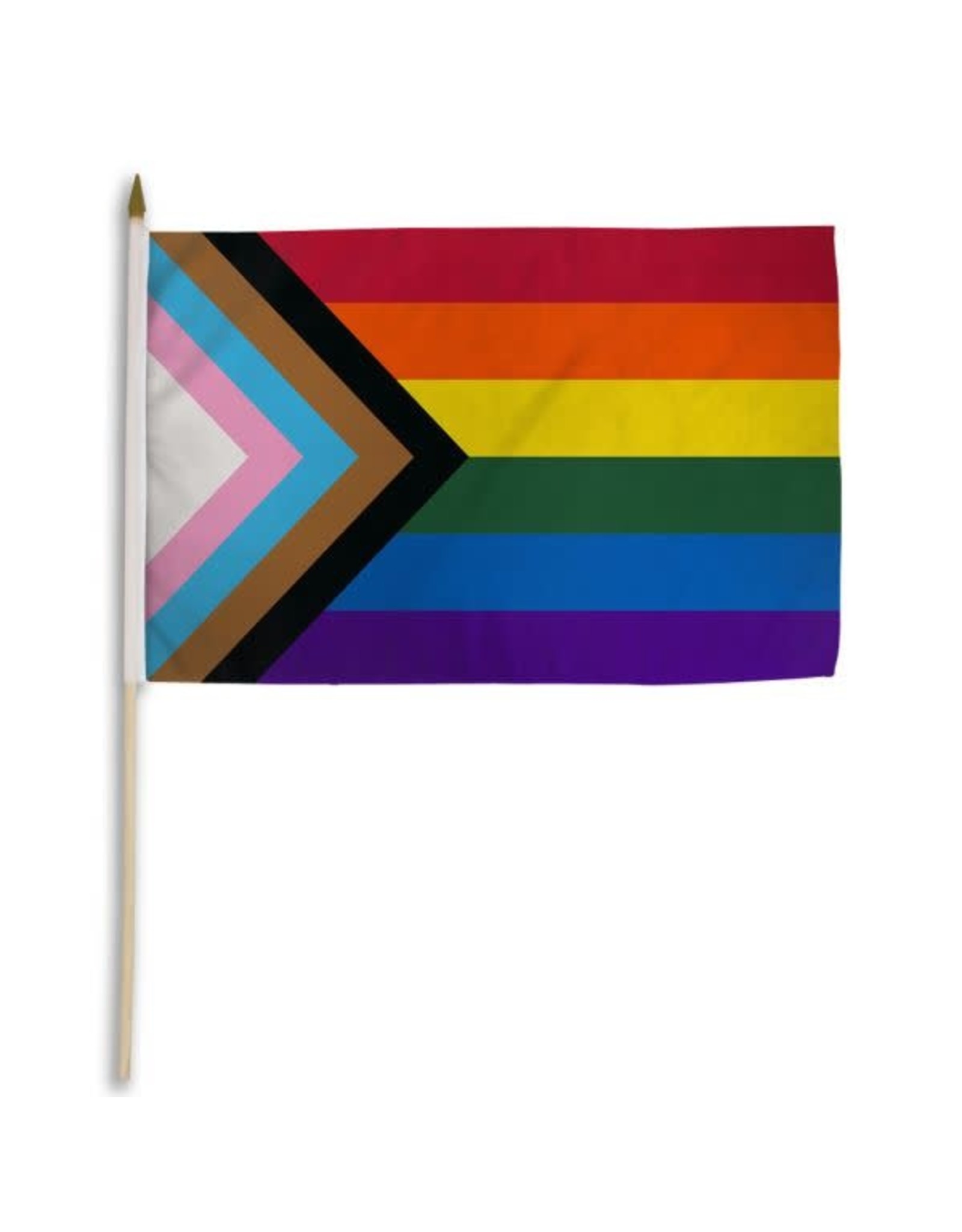 Progress Pride 12 x 18 In Stick Flag