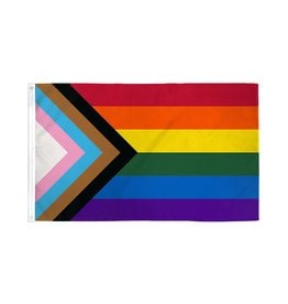 Progress Pride Flag 3x5ft Poly