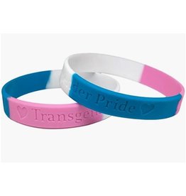 Transgender Pride Silicone Bracelet
