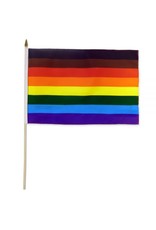 Philly Pride Poly Flag 12 x 18 Stick