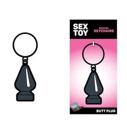 Grey  Butt  Plug  Keychain