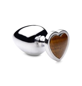 Booty Sparks Gemstones Tiger Eye Heart Anal Plug