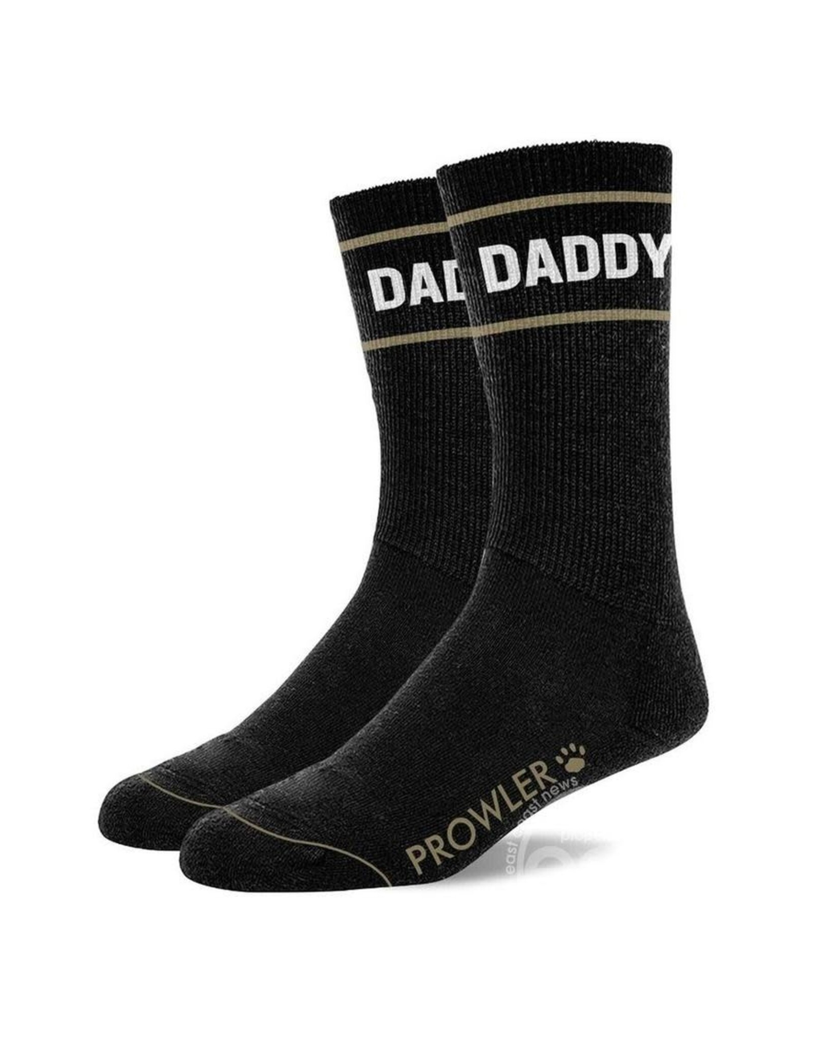 Prowler Prowler Red "Daddy" Socks - Black/White