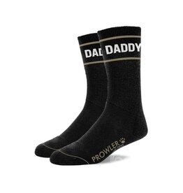 Prowler Prowler Red "Daddy" Socks - Black/White