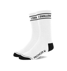 Prowler Prowler Red "I Swallow" Socks - White/Black