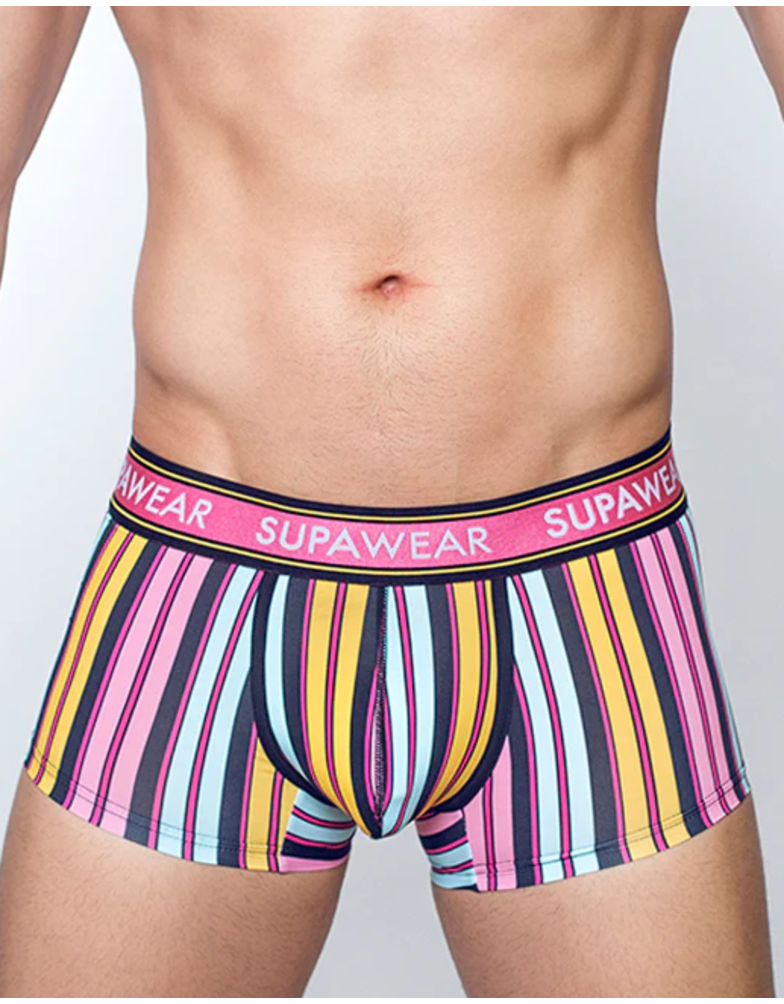 SUPAWEAR Supawear Sprint Trunk Pink Stripe  Large