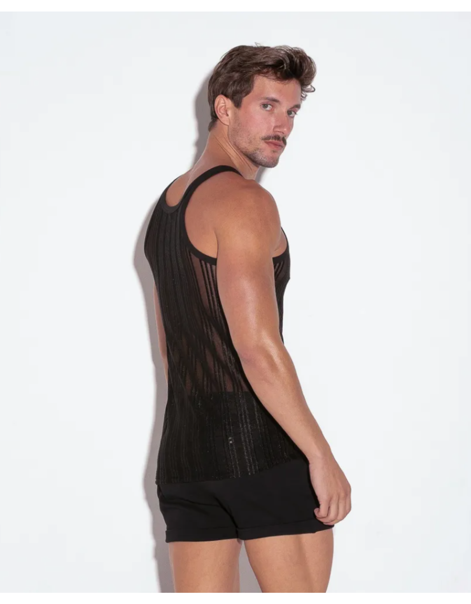 Code 22 Code 22 Mesh Striped Tanktop